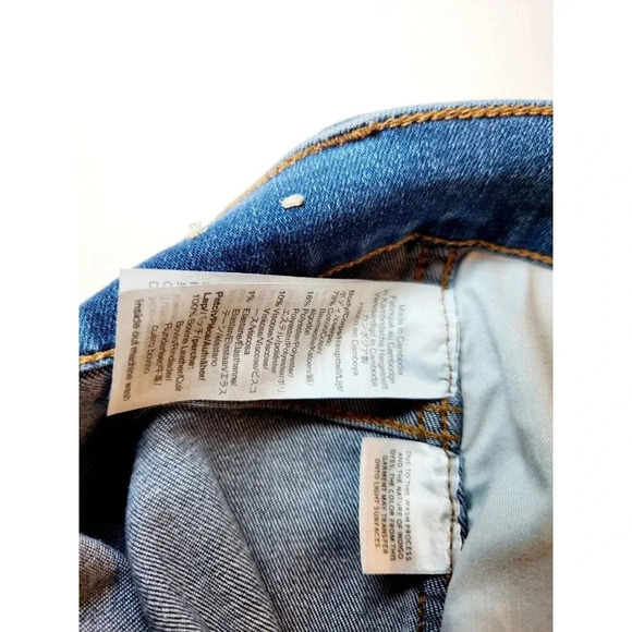 Madewell Medium Wash Road Tripper Skinny Jeans Size 37P Blue - Picture 9 of 9